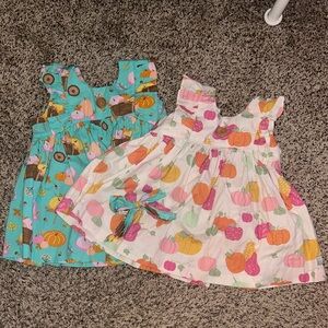 3pc bundle Eleanor Rose Kids Fall prints girls size 6-7 with matching bow